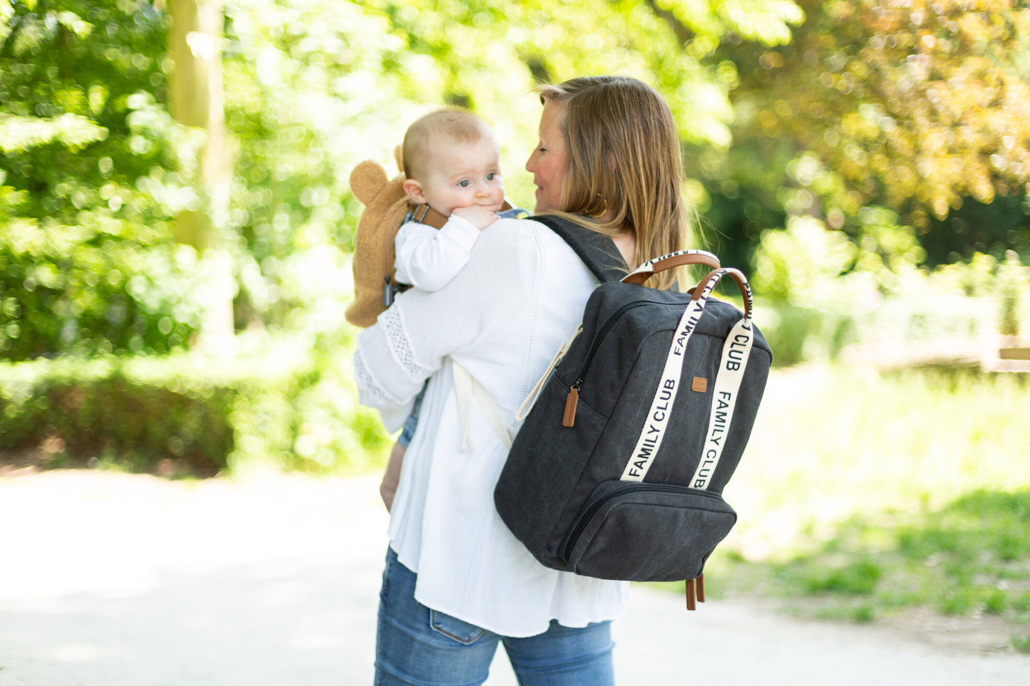 Childhome Family Club Backpack Signature Canvas - Black