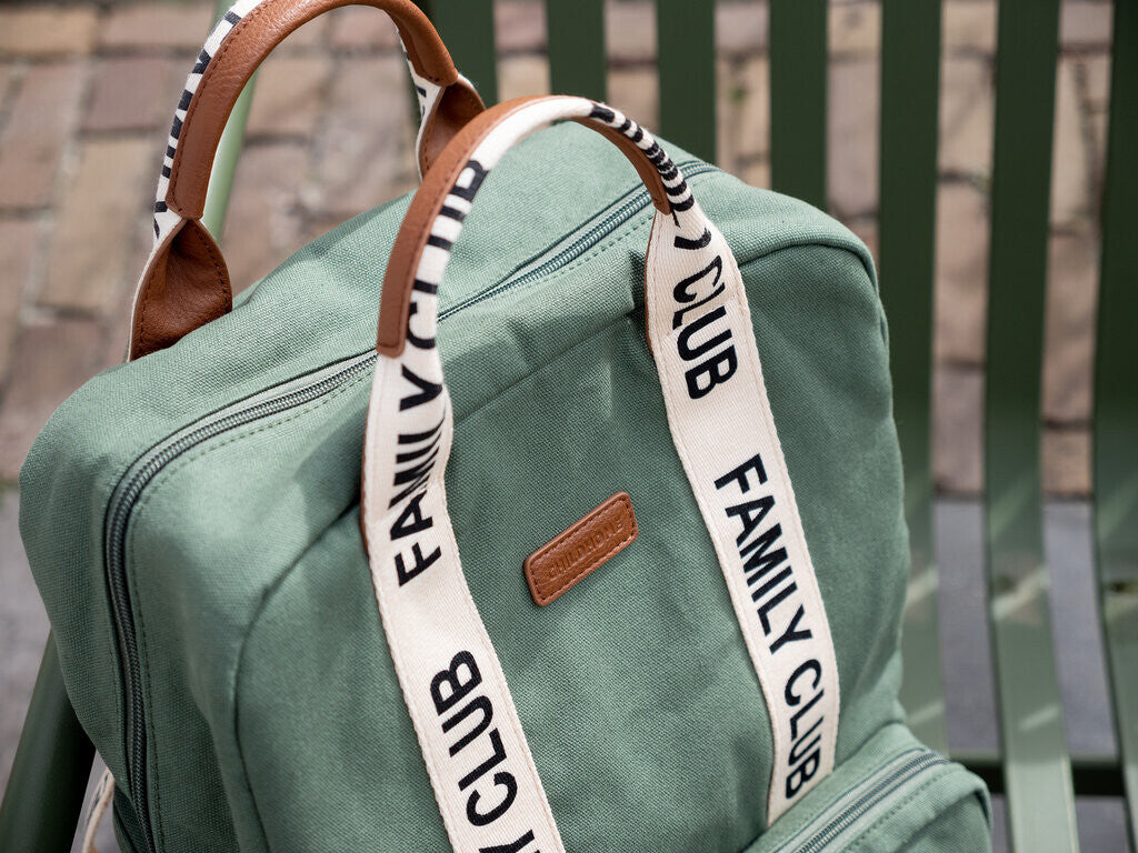 Childhome Family Club Backpack Signature Canvas - Green