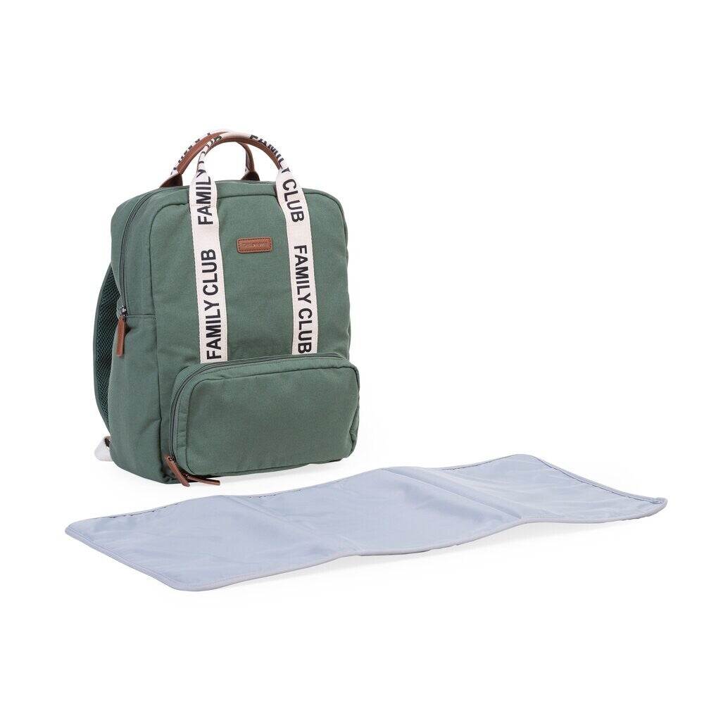 Childhome Family Club Backpack Signature Canvas - Green