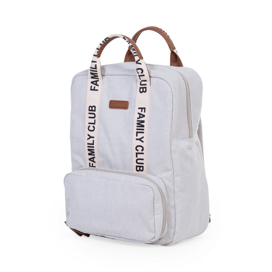 Childhome Family Club Backpack Signature Canvas - Off White