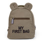 Childhome Kids My First Bag 9 Inch - Kaki Canvas