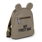 Childhome Kids My First Bag 9 Inch - Kaki Canvas