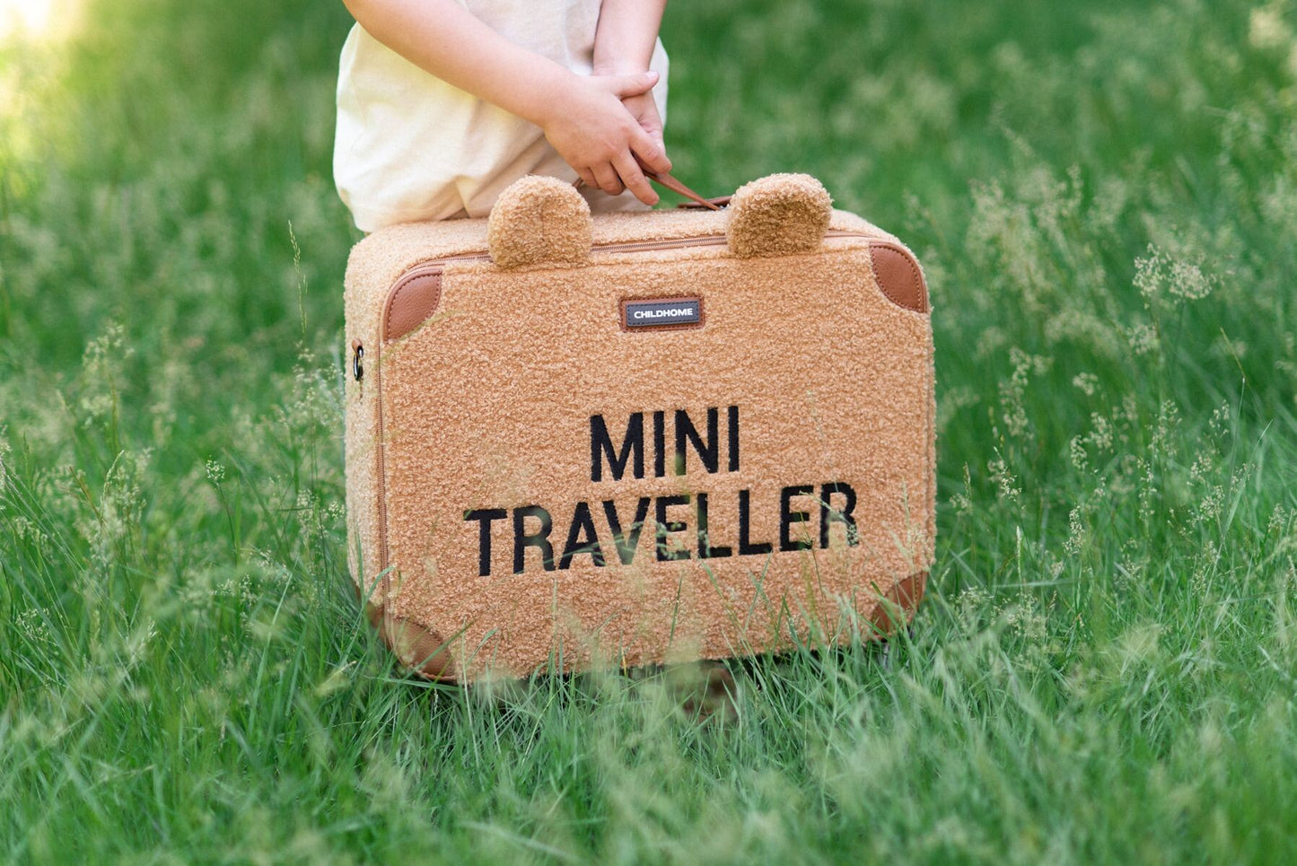 Childhome Mini Traveller Kids Suitcase - Teddy Beige