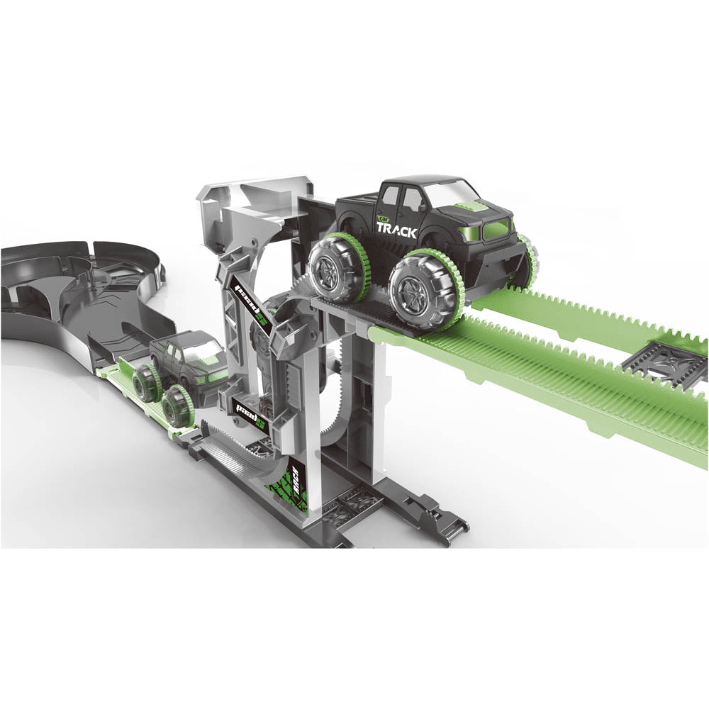 D-Power Vertical Climb DIY Stunt Car Track Set - 47Pc - Laadlee