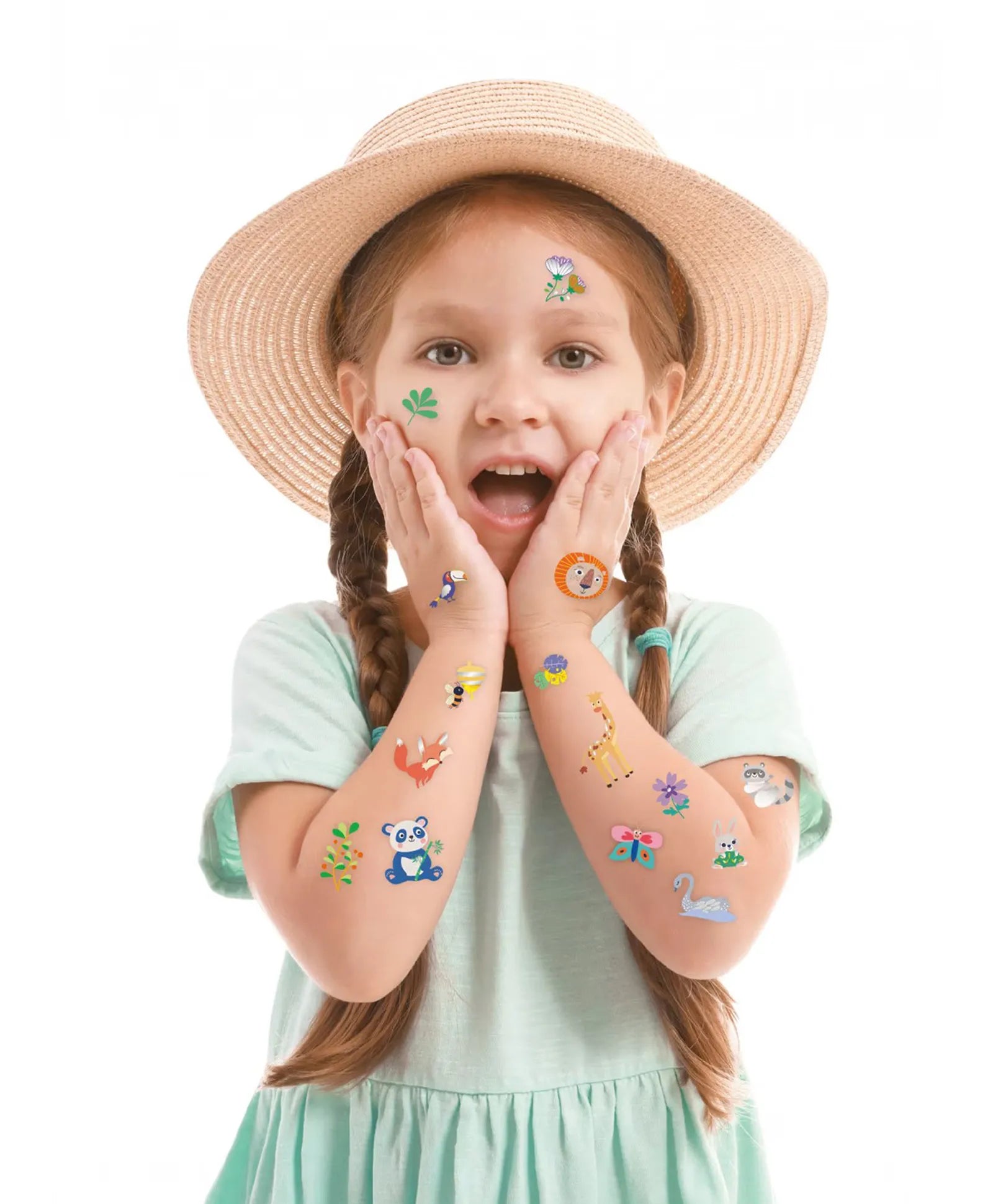 Avenir Tattoo Sticker - Jungle Animal Series - 50pc - Laadlee