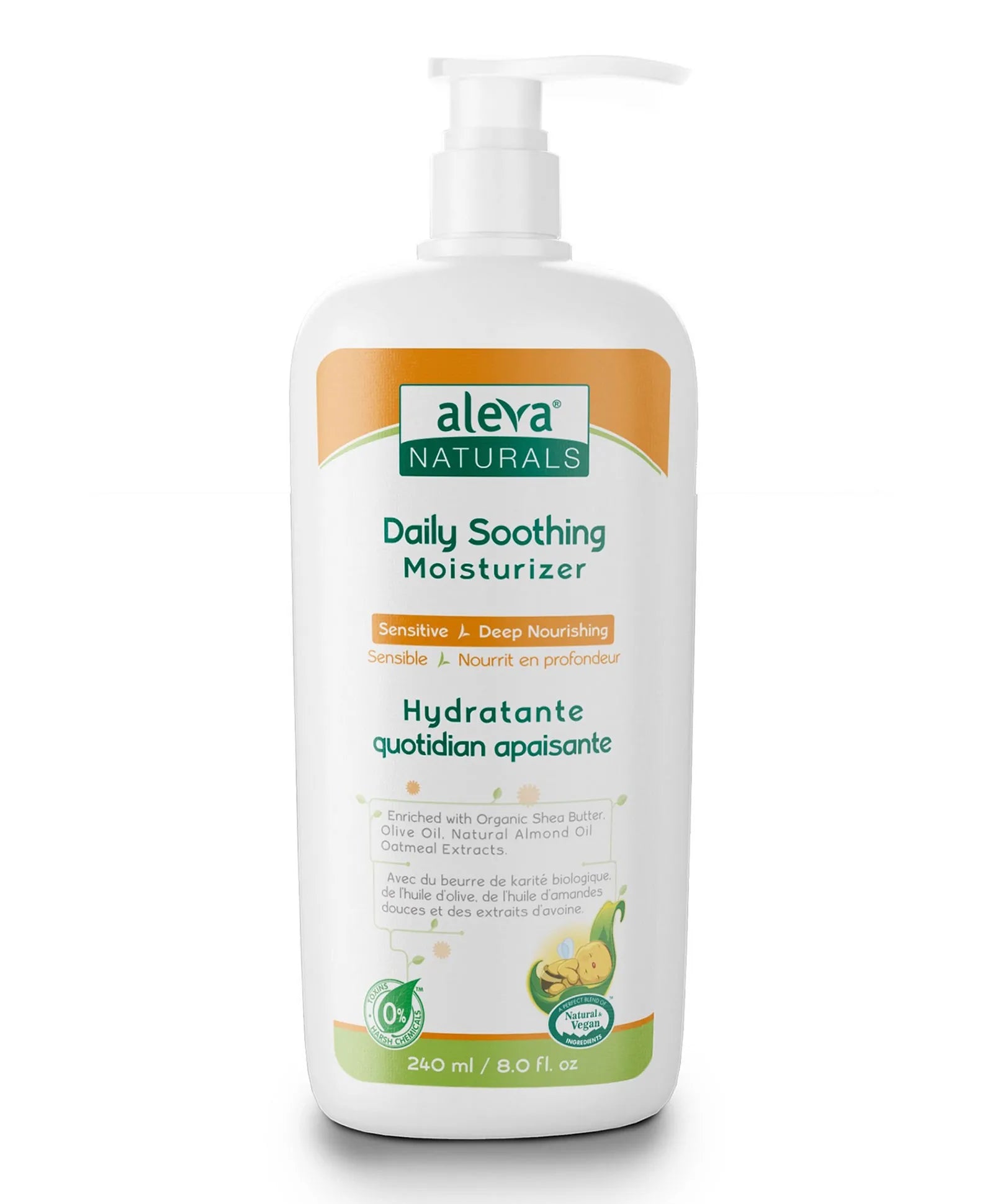 Aleva Naturals Daily Soothing Moisturizer - 240ml - Laadlee