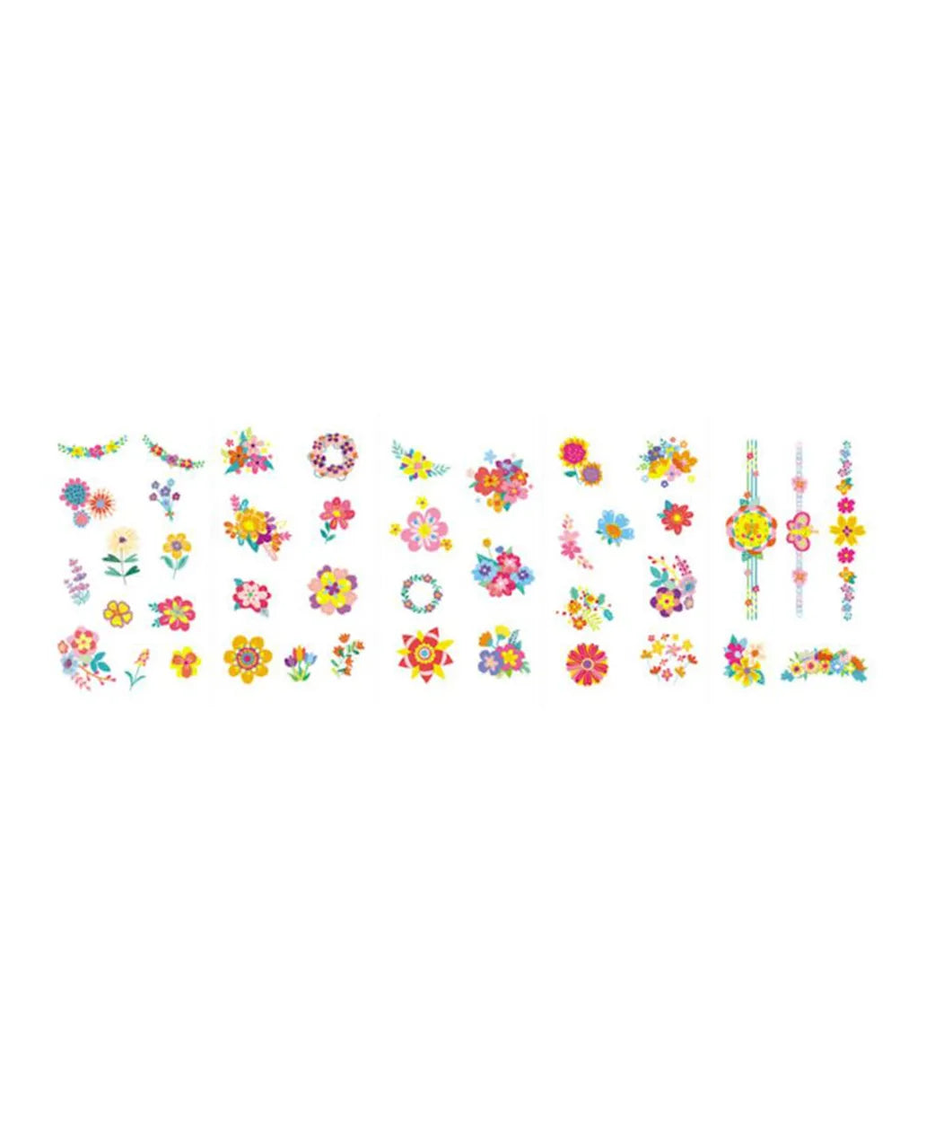 Avenir Nail Stickers and Tattoos Kit - Flower - Laadlee