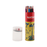 Nataraj 24 Colour Pencil Round Tin