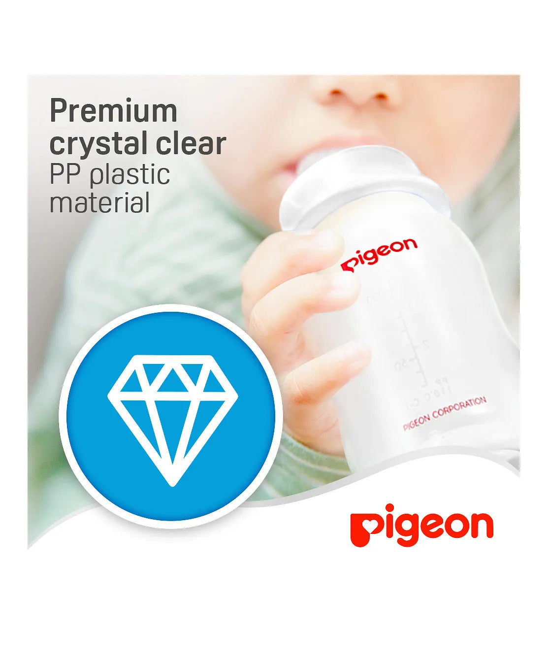 Pigeon Flexible Streamline Plastic Bottle - 150ml