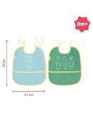 Badabulle Waterproof With Recuperator Soft Bibs - Set of 2 - Laadlee