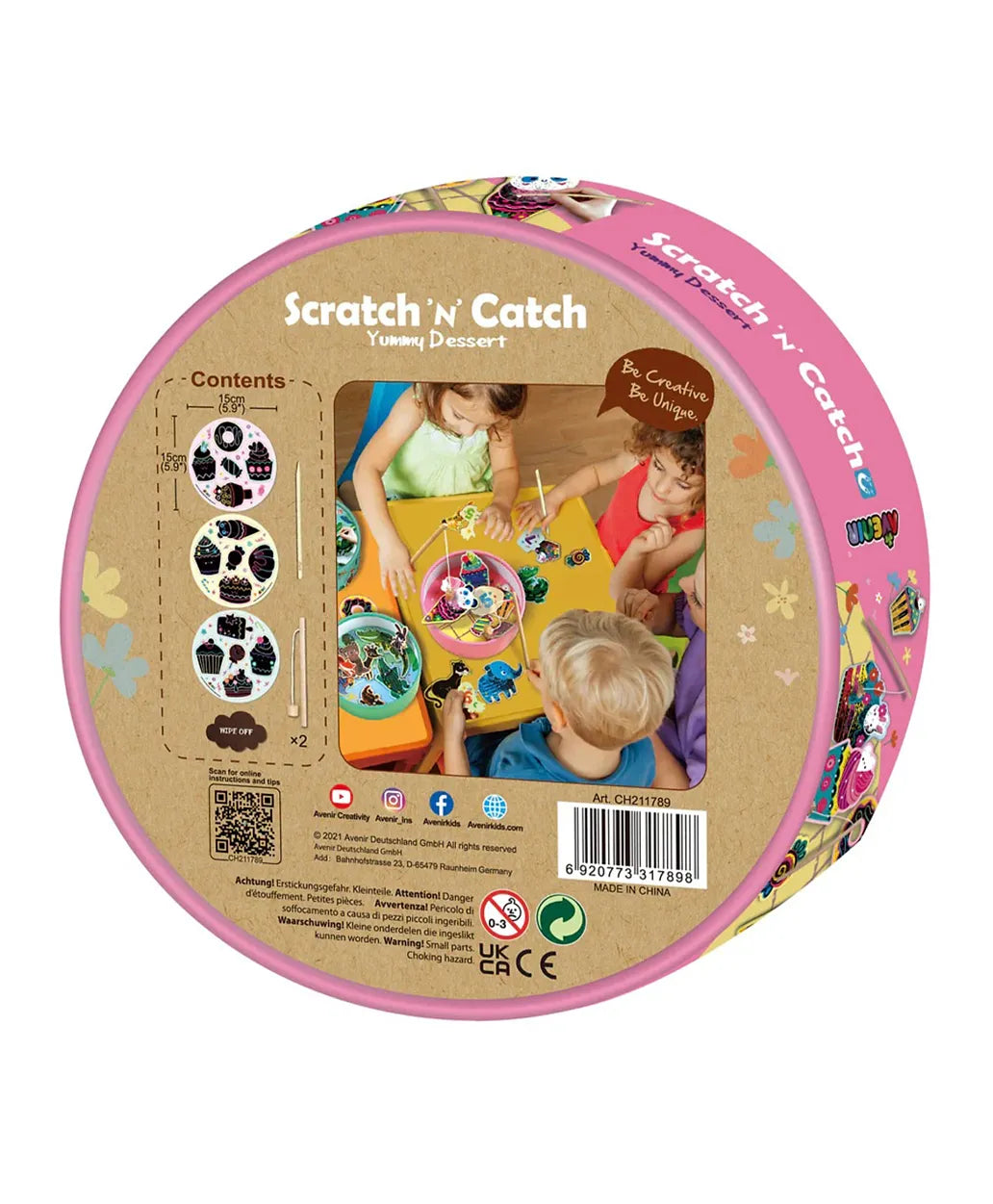 Avenir Scratch 'n' Catch Art Kit - Yummy Desserts - Laadlee