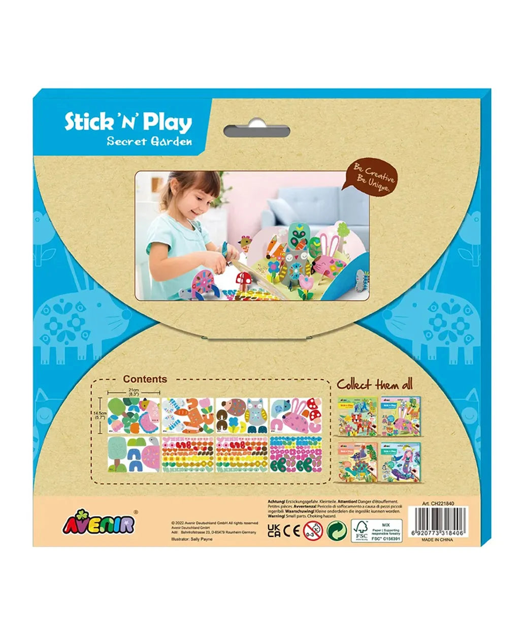 Avenir Stick 'N Play Series Kit - Secret Garden - Laadlee
