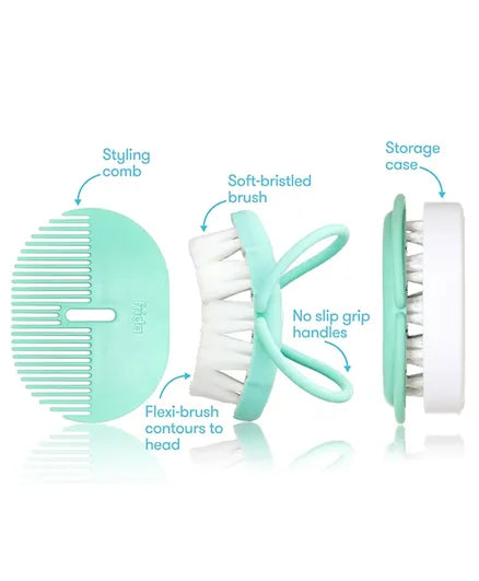 Frida Baby - Infant Head-Hugging Hairbrush + Styling Comb Set - Laadlee