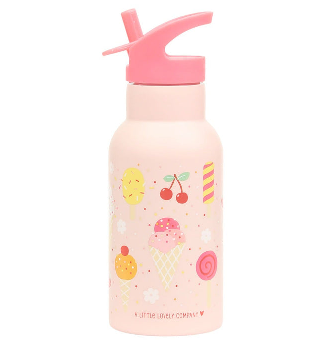 A Little Lovely Company Stainless Steel Water Bottle 350ml - Icecream