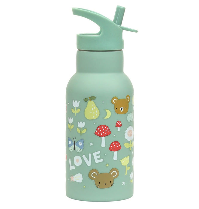 A Little Lovely Company Stainless Steel Water Bottle 350ml - Joy