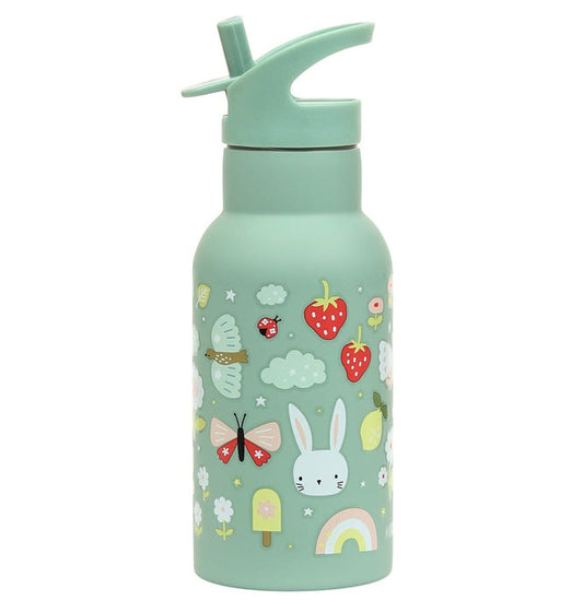 A Little Lovely Company Stainless Steel Water Bottle 350ml - Joy