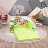 Delsit Sofa Bed Wild Animals - Green