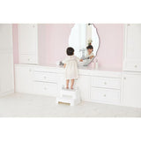 Ifam Herringbone Handle Step Stool Double - White