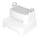 Ifam Herringbone Handle Step Stool Double - White