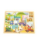 Viga Wooden 48 Pcs Puzzle - Construction  Area