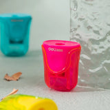 Deli Pencil Sharpener 1-Hole Assorted ER01000-MT