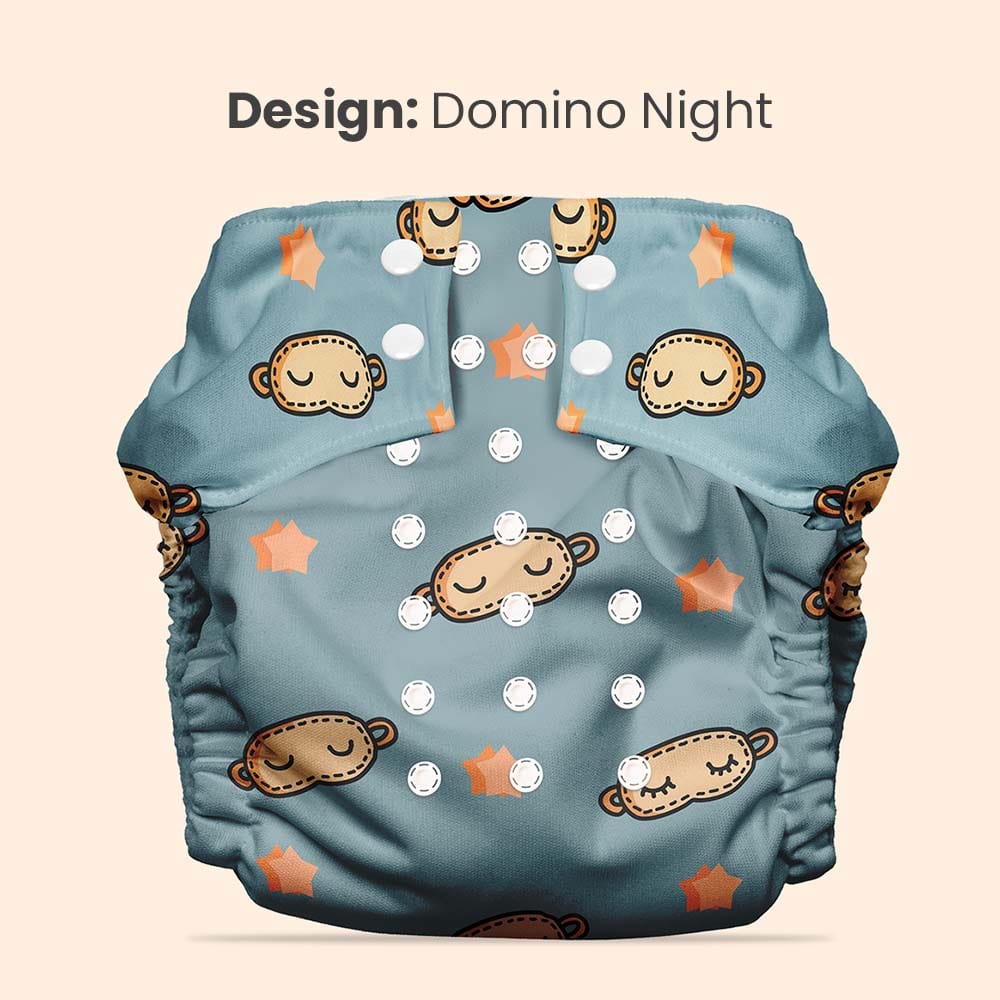 Mother Sparsh Plant Powered Cloth Diaper - Domino Night - Laadlee