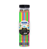 Doms Neon RT HB/2 Pencils Plastic Jar 30 Pcs