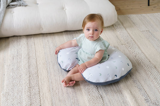 Doomoo Softy Nursing Pillow - Blue Grey Moon