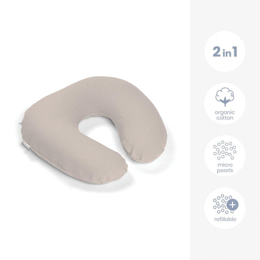 Doomoo Softy Nursing Pillow - Tetra Jersey Sand