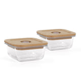 Miniland Ecosquare Glass Container With Bag - Chick (Pack of 2)