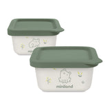 Miniland Naturset Airtight Container - Frog (Pack of 2)
