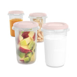 Miniland Hermisized Storage Container 330ml - Candy (Set Of 4)