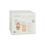 Miniland Hermisized Storage Container - Mint (Set Of 6)