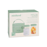 Miniland Ecosized Storage Container Bottle With Insulated Bag (Pack of 2)