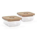 Miniland Ecosquare Glass Container With Bag - Frog (Pack of 2)