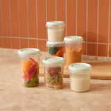Miniland Hermisized Storage Container - Mint (Set Of 6)