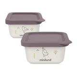 Miniland Naturset Chick Airtight Containers 400ml - Pack of 2