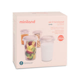 Miniland Hermisized Storage Container 330ml - Candy (Set Of 4)