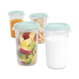 Miniland Hermisized Storage Container 330ml - Mint (Set Of 4)