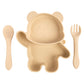 Babies Basic Panda Feeding Set 3pcs - Beige