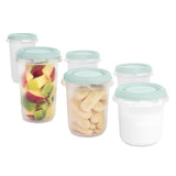 Miniland Hermisized Storage Container - Mint (Set Of 6)