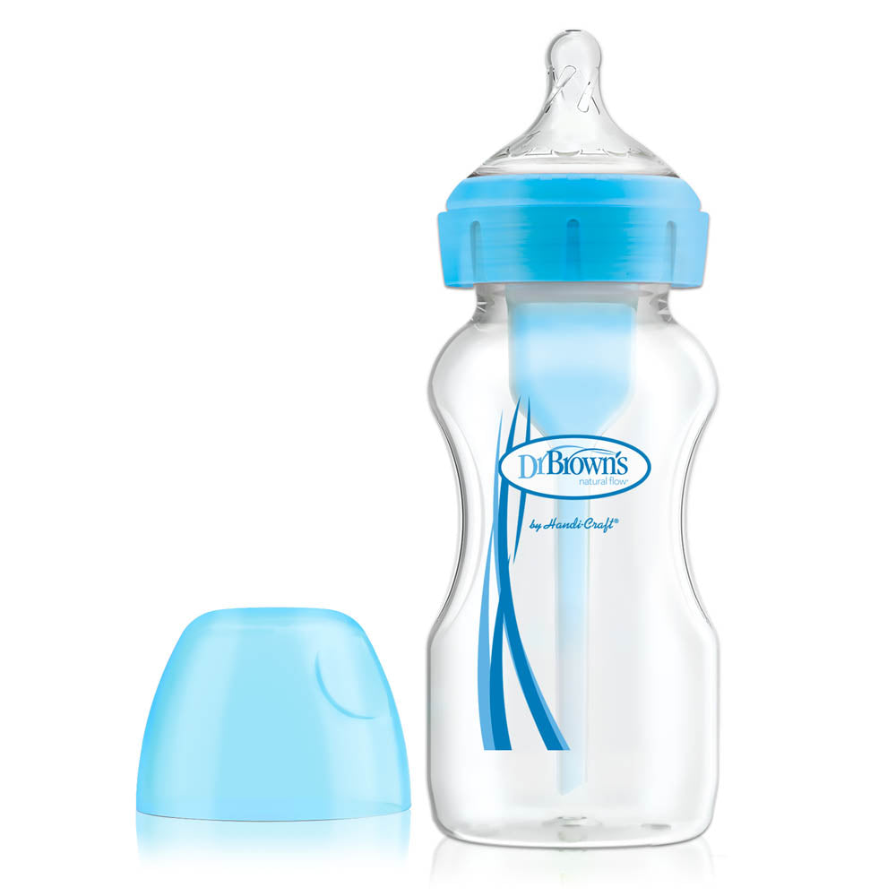 Dr. Brown's PP Wide Neck Options+ Bottle 270ml - Blue - Laadlee