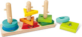 Hape Wooden Monster Twist & Stack Blocks Puzzle - 10Pcs