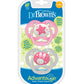Dr. Brown's Advantage Stage 2 Glow In The Dark Pacifier- Pack of 2 - Pink