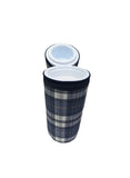 Cuddle & Cloud Heat Preservation Thermal Baby Bottle Warmer - Fabric Checkered Blue/Yellow