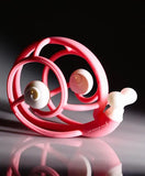 Mombella S2 Snail Rattle & Sensory Teether Toy - Pink