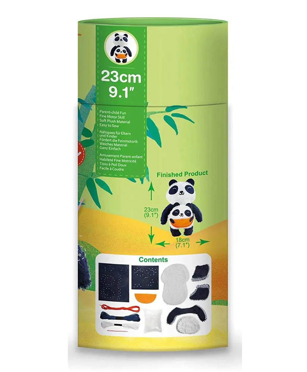 Avenir Sewing My First Doll Kit Kit - Mom & Baby Panda - Laadlee