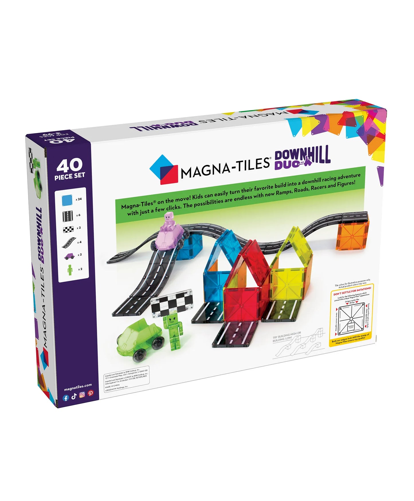 Magna-Tiles Downhill Duo 40 Pcs Set