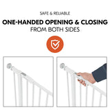 Hauck Open N Stop? 2 Set Safety Gates 96-101cm + 21cm - White