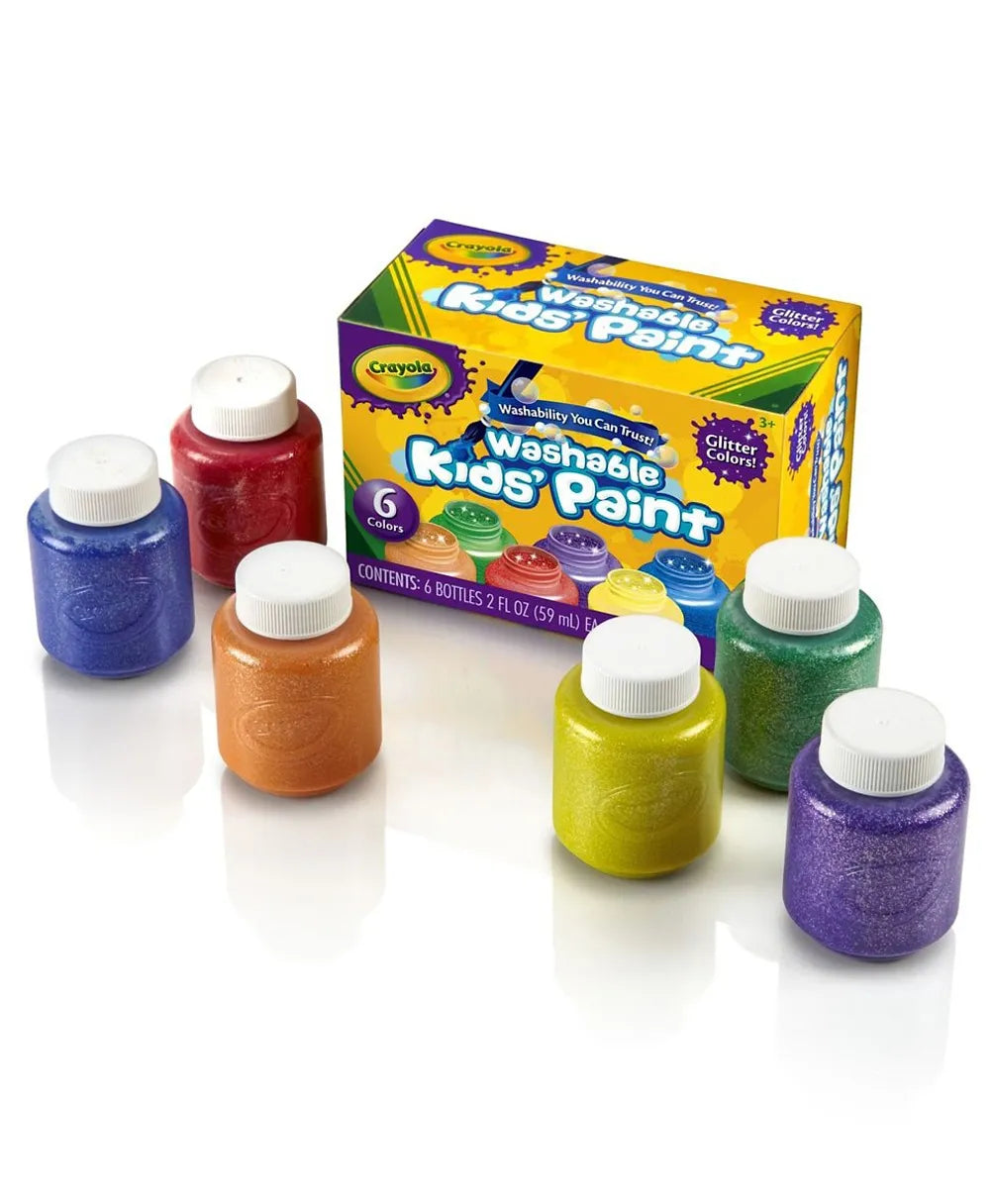 Crayola Glitter Paint Set - Pack of 6 - Laadlee